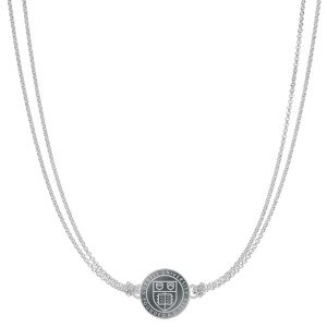 Silver Cornell Seal Double Necklace