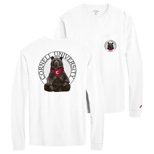 Cornell Bear Long Sleeve Pocket Tee