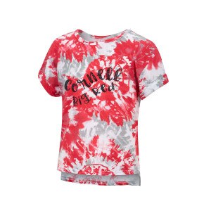 Toddler Girls Cornell Script Tie Dye Tee