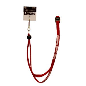 Weill Cornell Breakaway 3/8in Lanyard Red