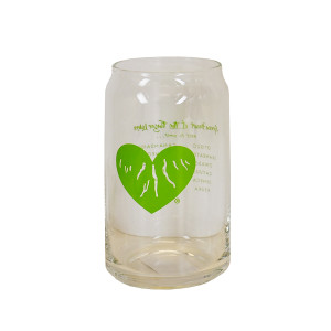 Green Heart Finger Lakes Glass Beer Can
