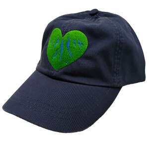 Green Heart Finger Lakes Hat Embroidered