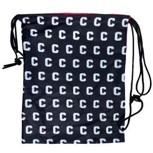 Cornell Repeating Block C on Back Drawstring Bag