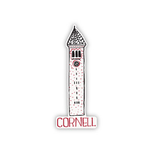 Julia Gash Clock Tower Cornell Sticker