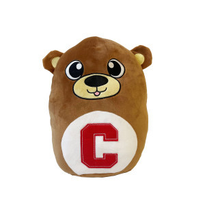 Cornell Bear Block C Squishy Pillow 12"