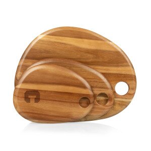 Acacia Pebble Serving Board Block C