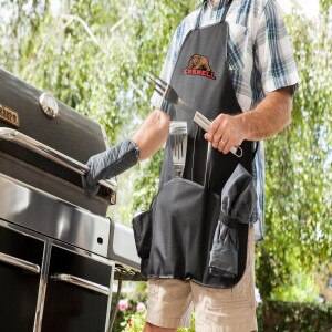 Bear Over Cornell BBQ Apron Tote Grill Set