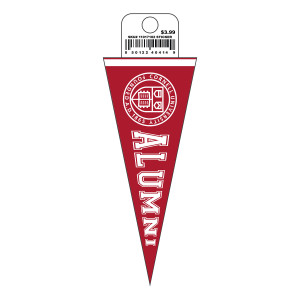 Red Cornell Seal Alumni Pennant Dec