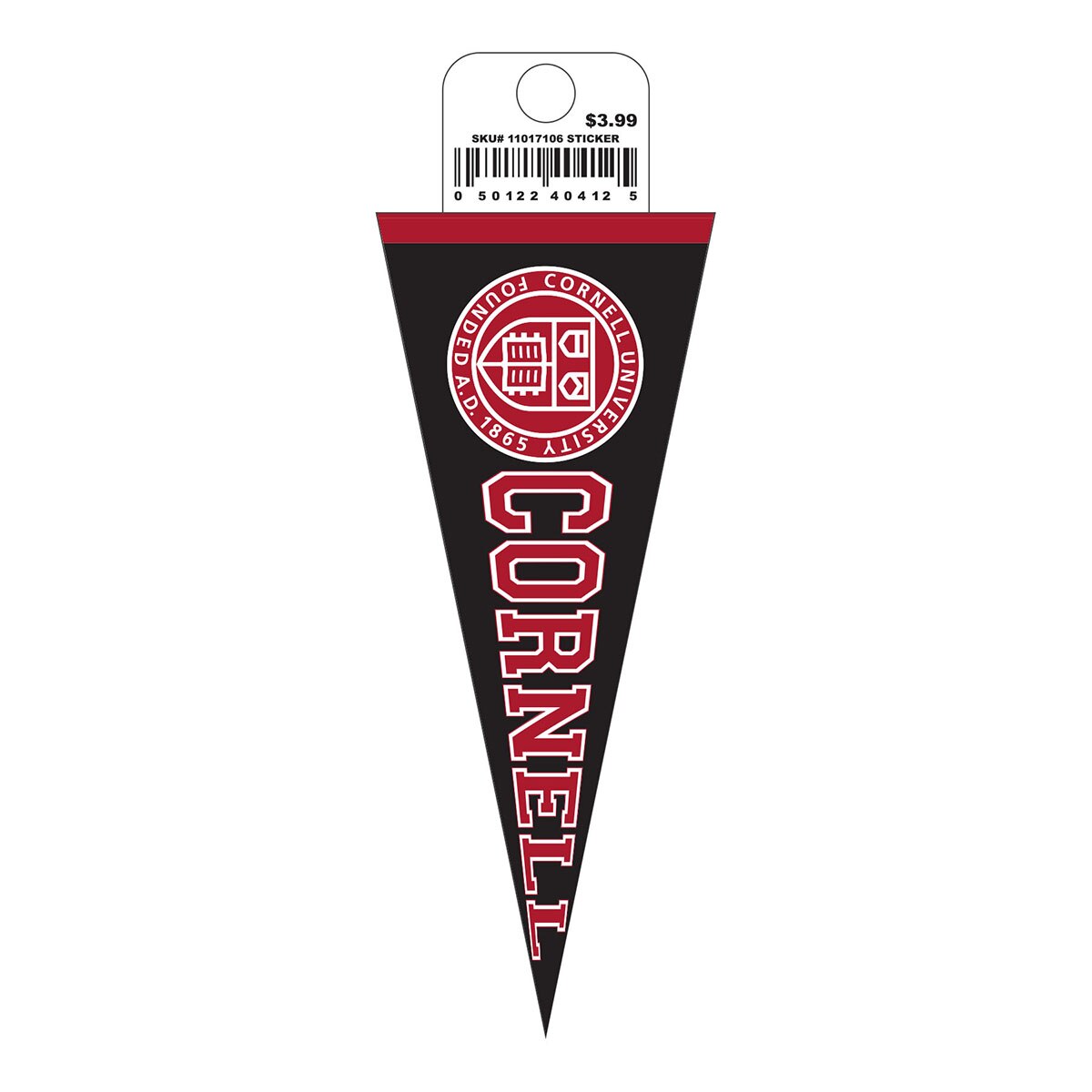 Black Cornell Seal Pennant Decal Decals & Stickers Gifts