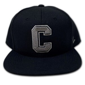 Silver Block C Snapback Cap