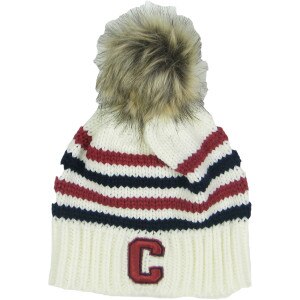 Block C Multi-Stripe Faux Pom Beanie