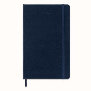 Moleskine Classic 18 Month Weekly Planner, Hard Cover, Blue, Large
