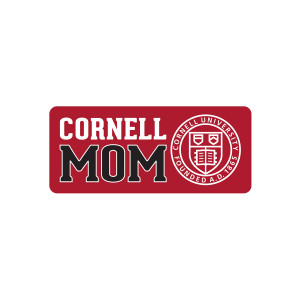 Red Cornell Mom Cornell Seal Wood Magnet