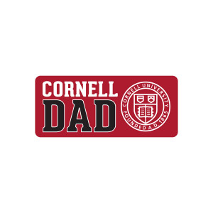Red Cornell Dad Cornell Seal Wood Magnet