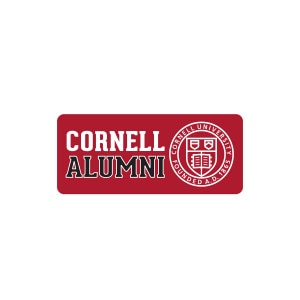 Red Cornell Alumni Cornell Seal Wood Magnet