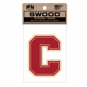 Cornell Block C Wood Sticker