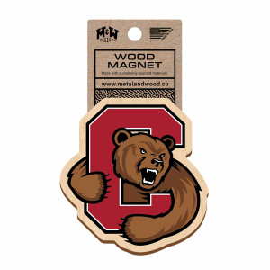 Bear Through C Wood Magnet