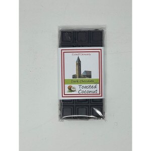 Finger Lakes Chocolates Cornell Toasted Coconut Dark Chocolate Bar