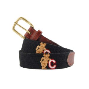 Needlepoint Bear Leaning on C Belt