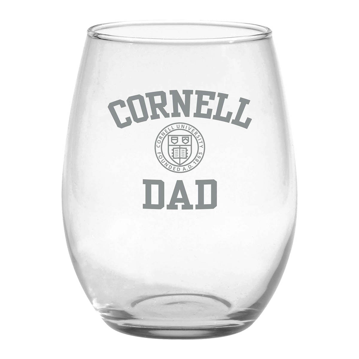 Cornell Dad Wine Glass Stemless 21o