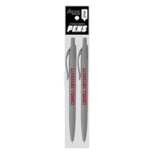 Gray Rubber Red Cornell University Pen 2 Pack