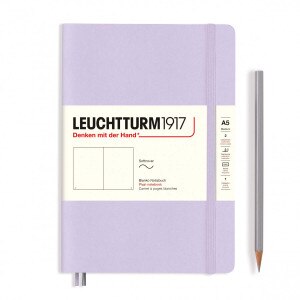 Leuchtturm 1917 Notebook, Medium A5, Hardcover, Lilac, Plain