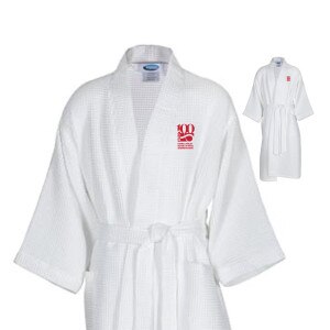 Cornell Nolan School of Hotel Administration 100th Anniversary Waffle Wave Kimono Robe
