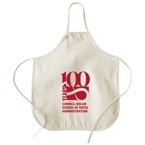 Cornell Nolan School of Hotel Administration 100th Anniversary Natural Canvas Apron