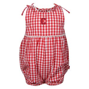 Block C Red Gingham Onesie
