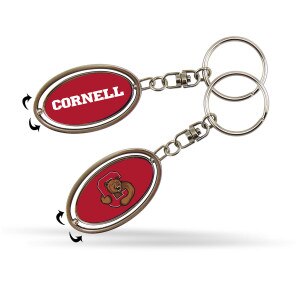 Cornell Metal Spinner Keychain