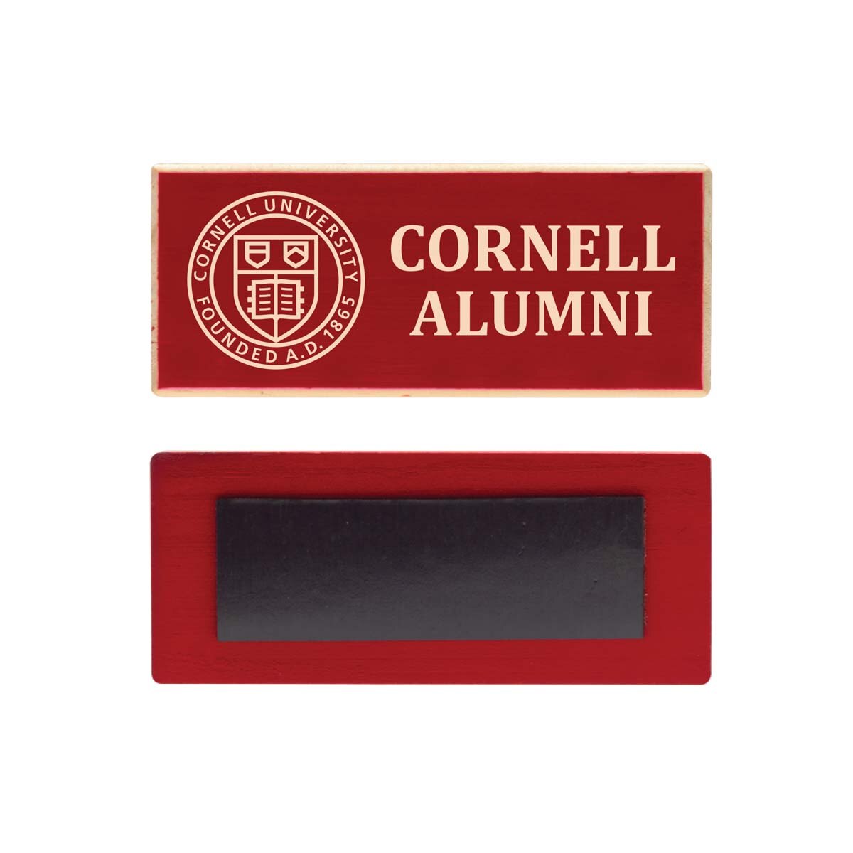 Wood Block Magnet Cornell Alumni |