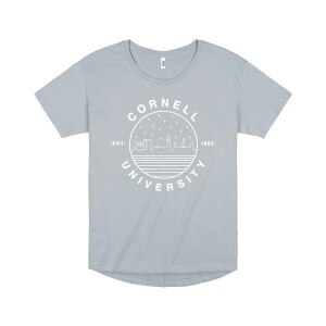 Uscape Women's Cornell Hi Low Tee