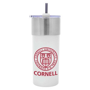 Harry Tumbler with Straw Cornell Seal
