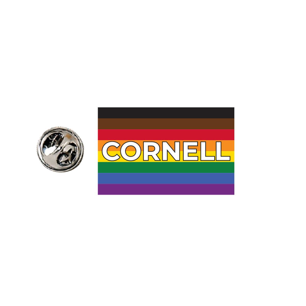 Metal Lapel Pin Rainbow Design