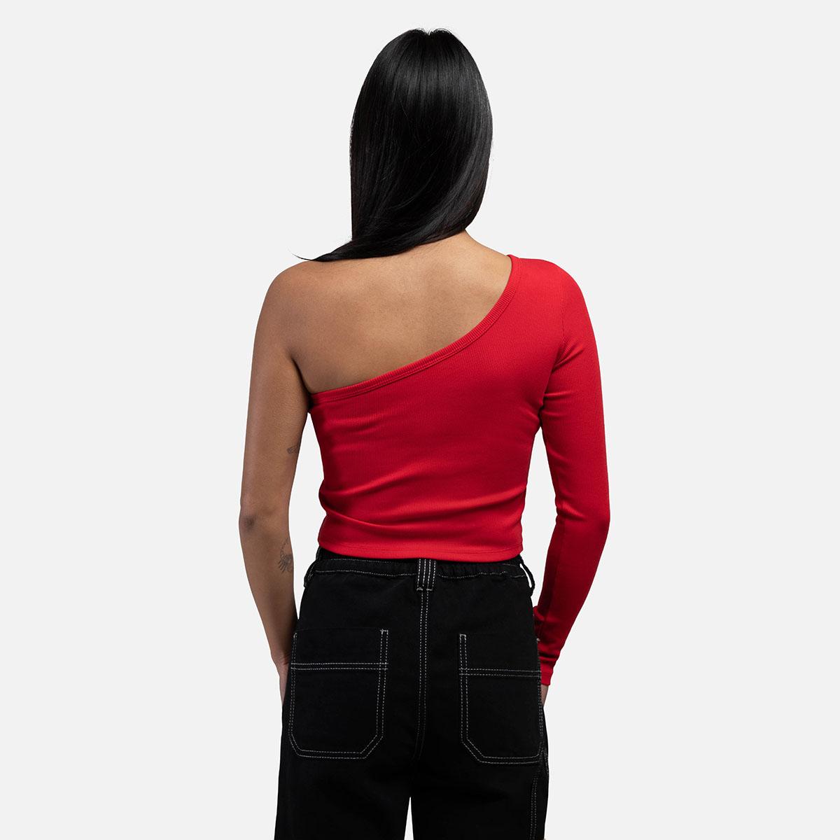 Women's Block C One Shoulder red