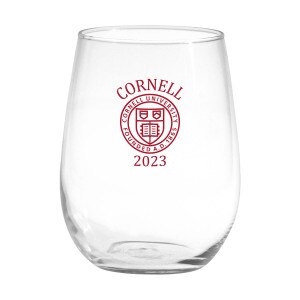 Cornell Class of 2023 Stemless Wine Glass