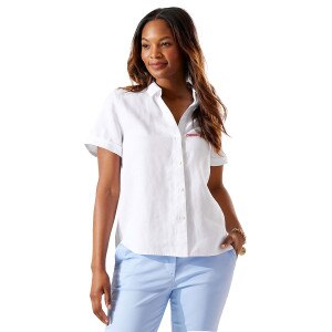 Tommy Bahama Women's Block C over Cornell Camp Shirt