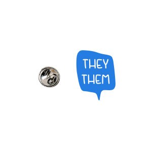 They/Them Pronoun Lapel Pin