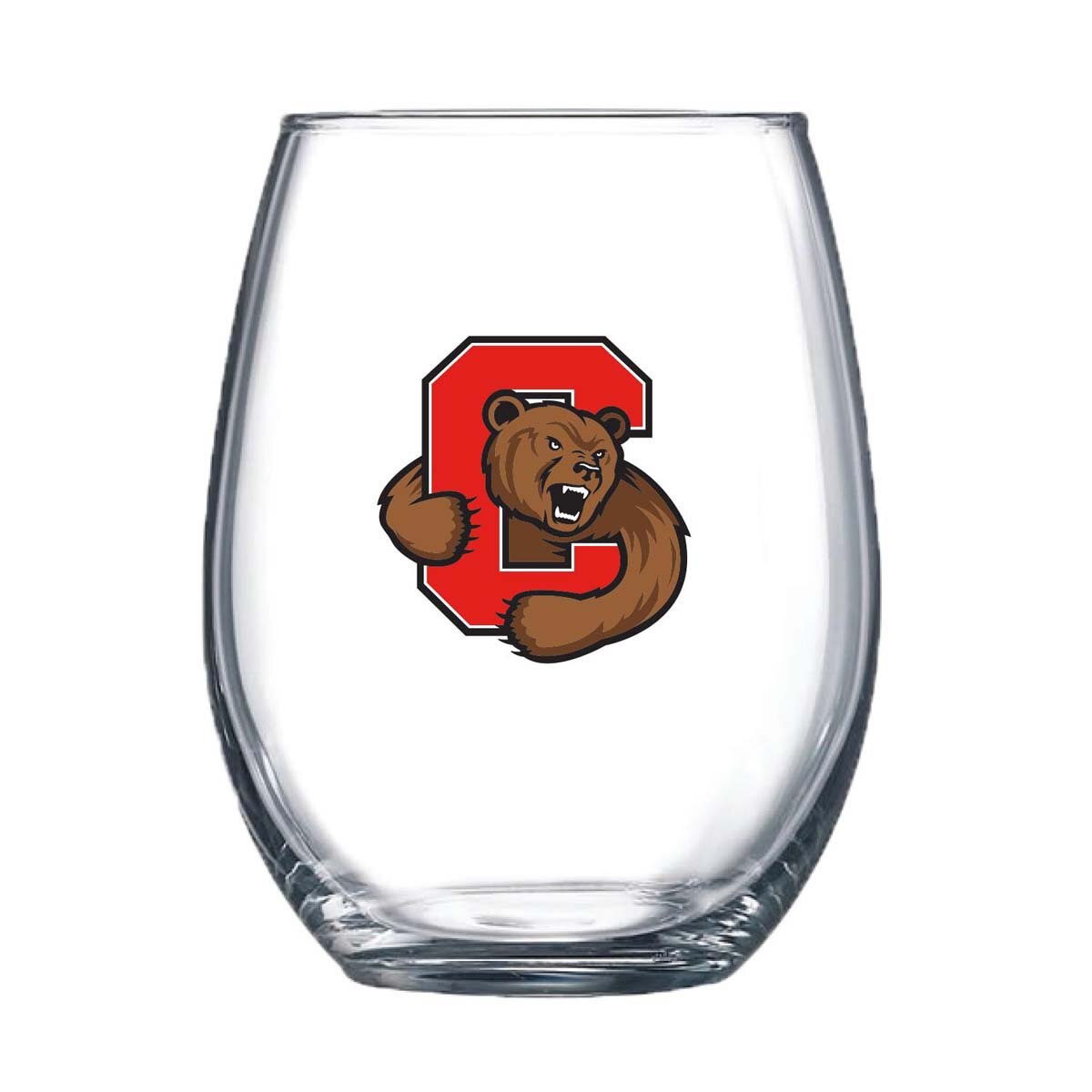 Bear Through C Stemless Wine Glass