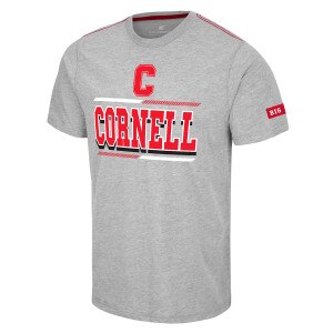 Cornell With Big Red Sleeve Patch Tee