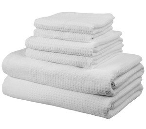 Quick Dry College Towel Set - 6 Piece 100% Cotton