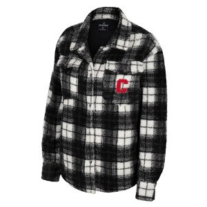 Women's Block C Plaid Sherpa Jacket