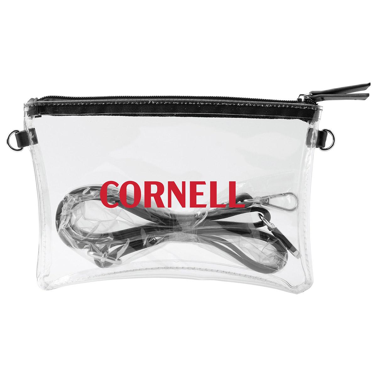 Cornell Script Clear Crossbody blk