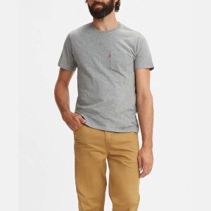 Levi's® Men's Short Sleeve Classic Pocket T-Shirt-GRY