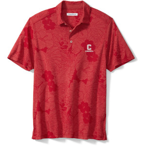 Tommy Bahama Block C Over Cornell Blooms Polo