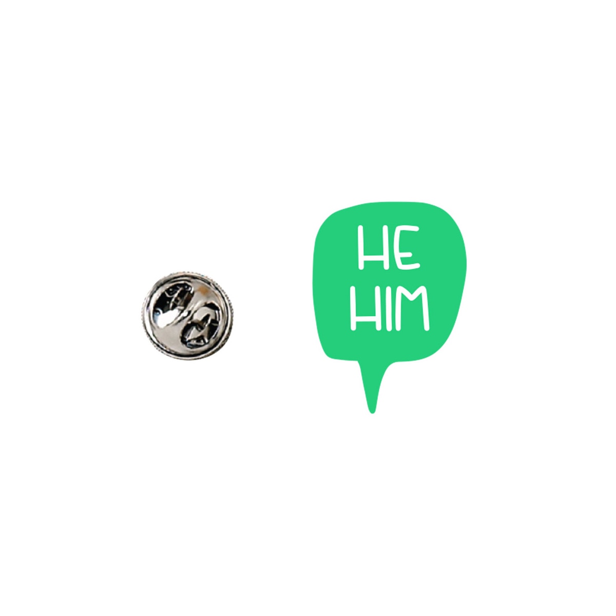 He/Him Pronoun Lapel Pin