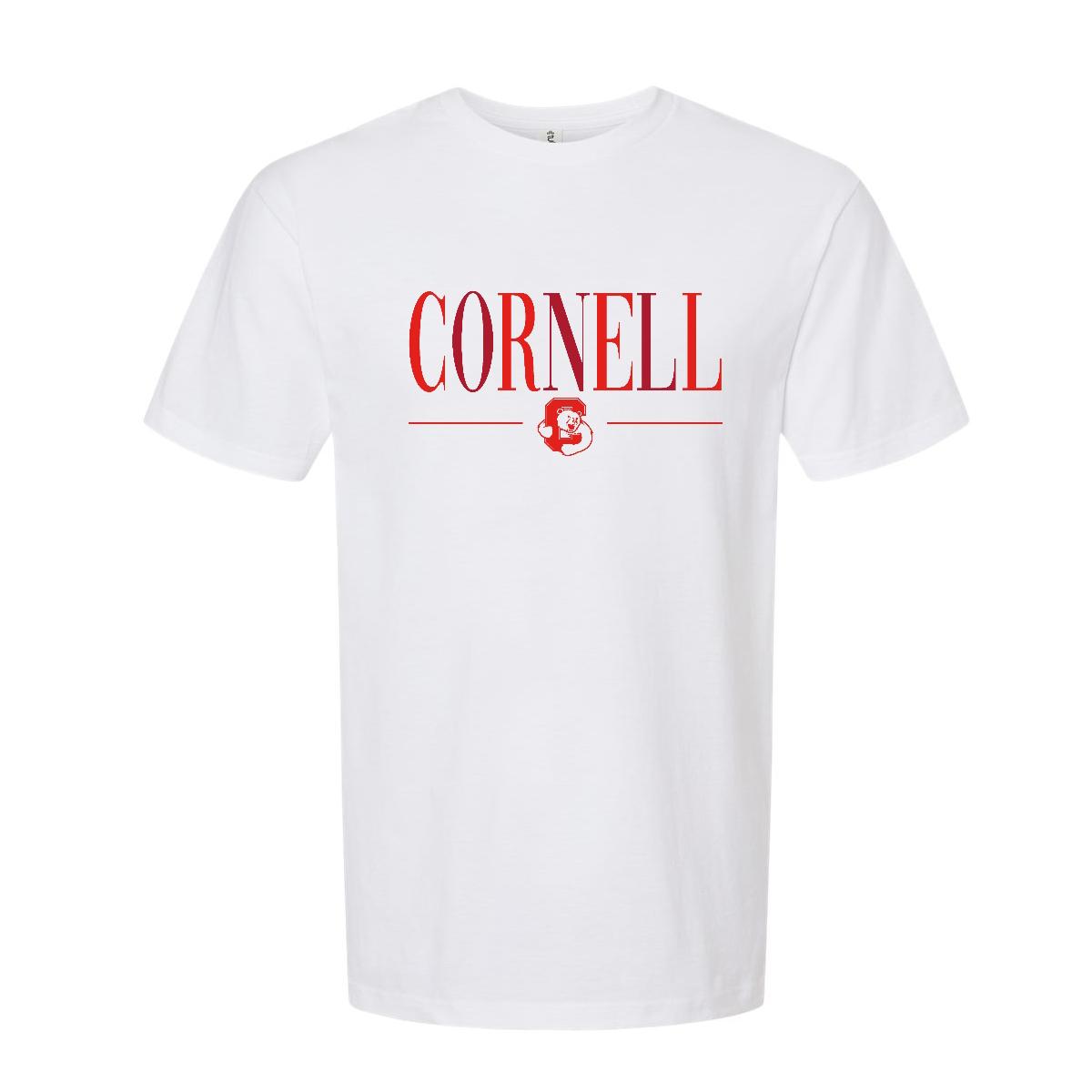 Multi Red Color Cornell Over Bear T