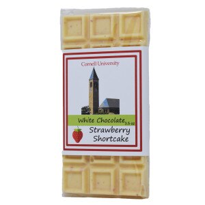 Finger Lakes Chocolates Cornell Strawberry Shortcake White Chocolate Bar