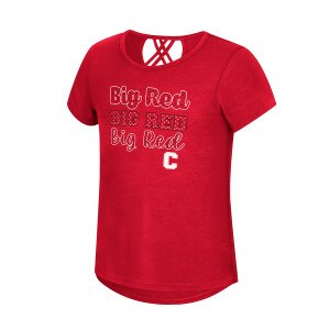 Youth Cornell Criss Cross Back Tee