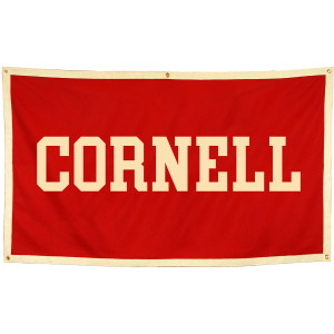 Cornell Stitched Banner 36" x 22"